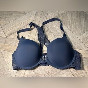 Elegant Navy Lace Women's Bra